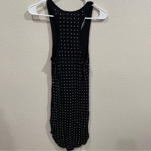Frankie B Los Angeles Tank Top Dress Black with small  Studs